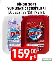 BİNGO SOFT YUMUŞATICI 5 L fiyat ve kampanya bilgisi